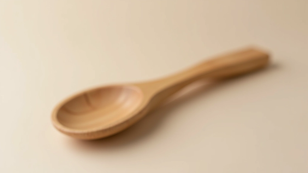 Carved wooden spoon showing smooth finish and ergonomic handle shape demonstrating spoon carving technique and wood working